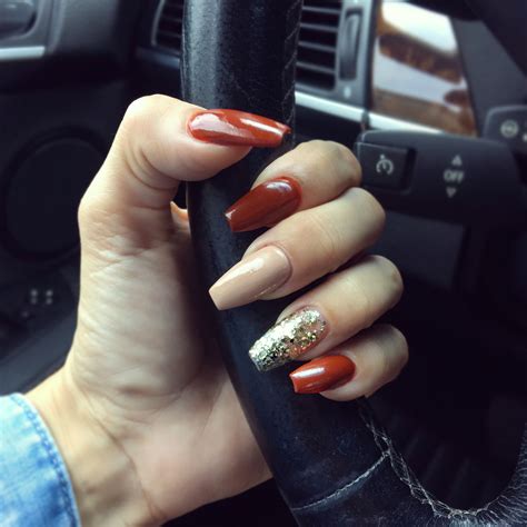 fall acrylic nails|easy fall nail designs pictures.